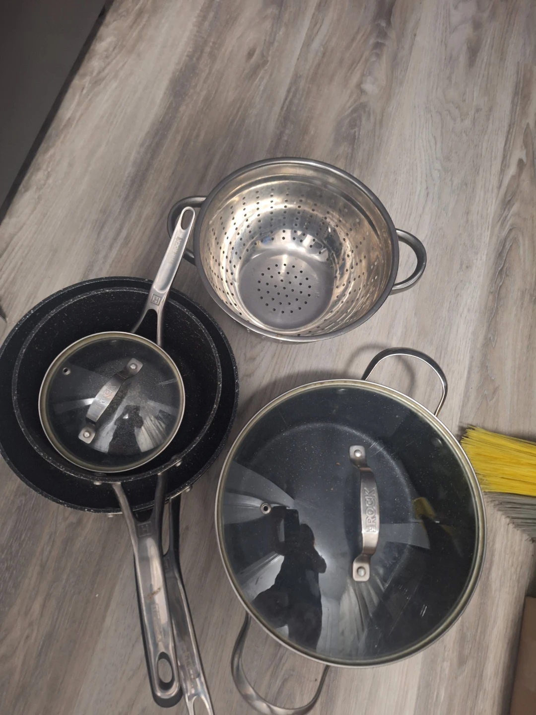 Rock 3-Piece Cookware Set with Colander