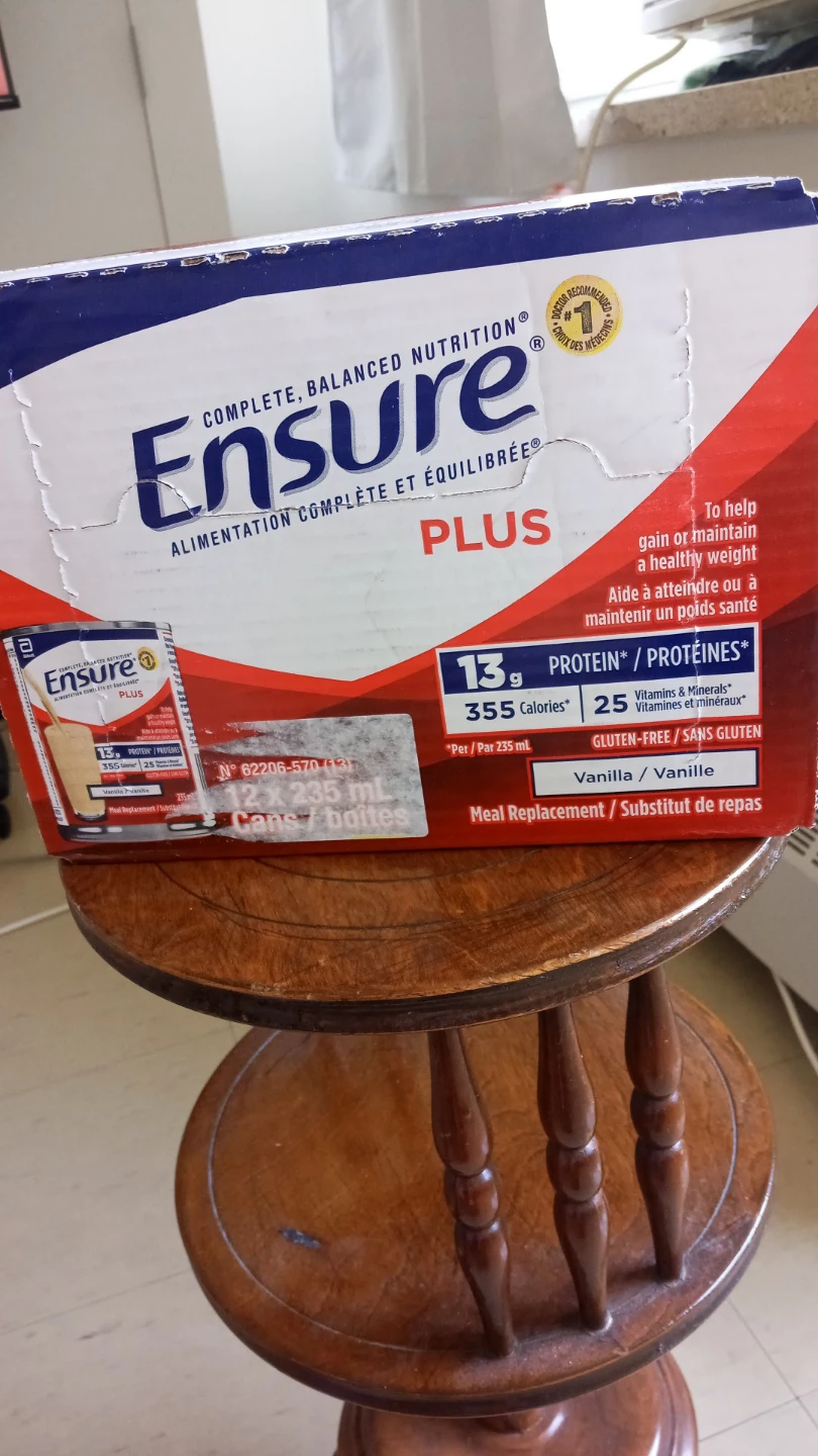 Ensure Plus Meal Replacement Drinks Vanilla 12 x 235 mL