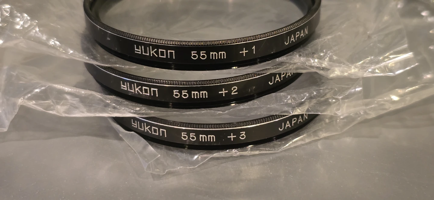 Yukon 55mm Lens Filters +1, +2, +3 with Case - photo 4