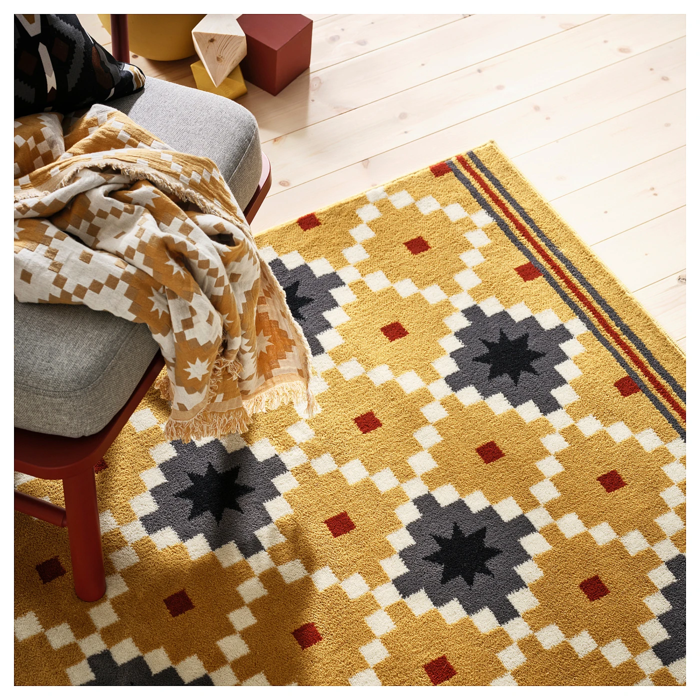 MOVING SALE - Area Rug with Geometric Pattern