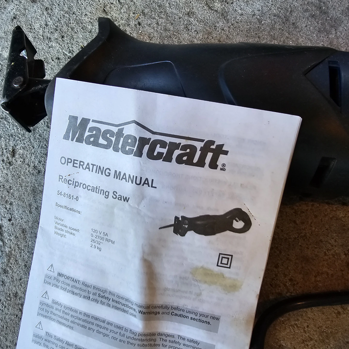 Mastercraft Compact Reciprocating Saw - photo 3