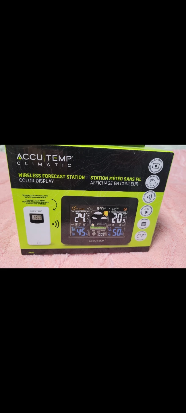 NEW, AccuTemp Wireless Colour Weather Station