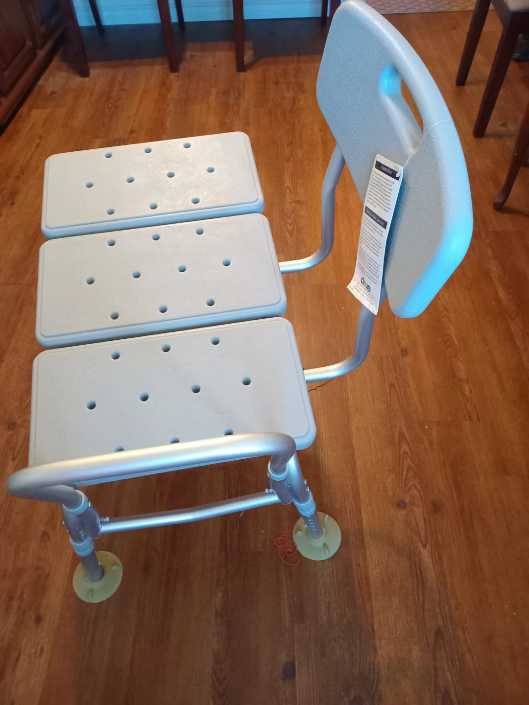 Drive Medical Bath Bench with Back and Arms - photo 2