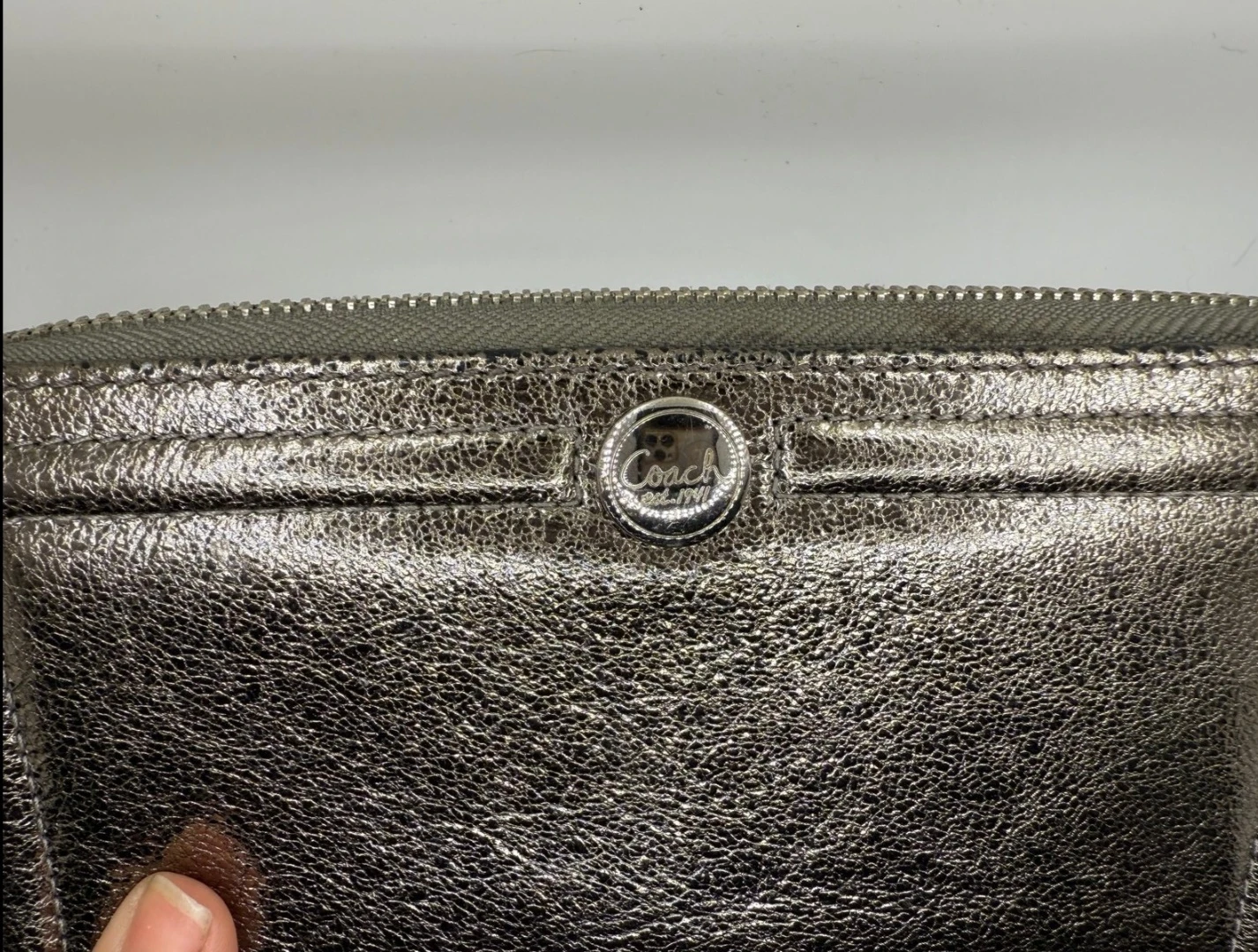 Coach Metallic Zip Around Wallet - photo 3
