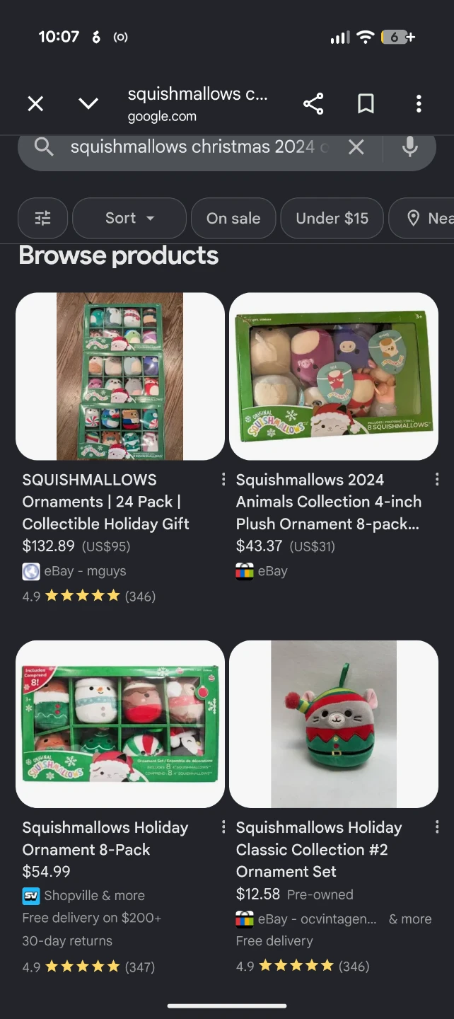 Squishmallows Holiday Ornament Set - photo 2