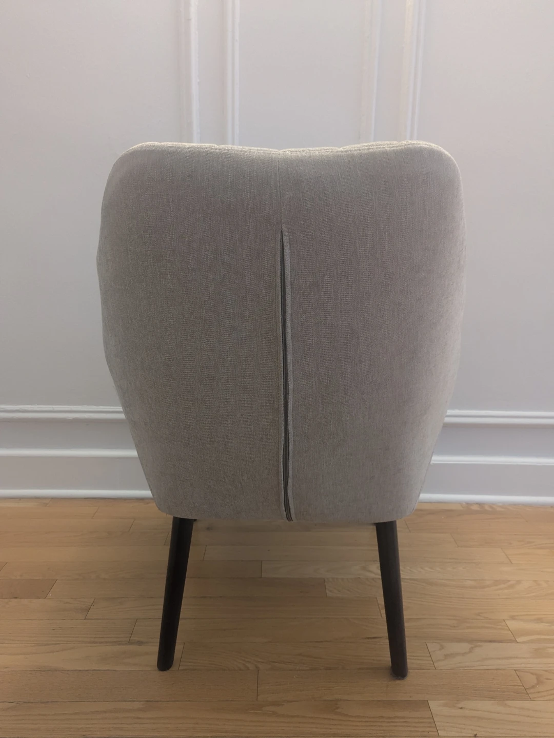 Light Gray Upholstered Accent Chair - photo 3