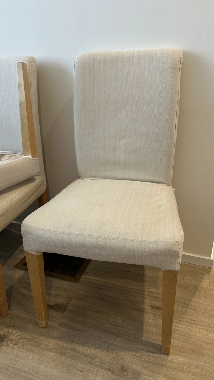 IKEA BERGMUND Dining Chair Oak Effect/Orrsta Light Gray