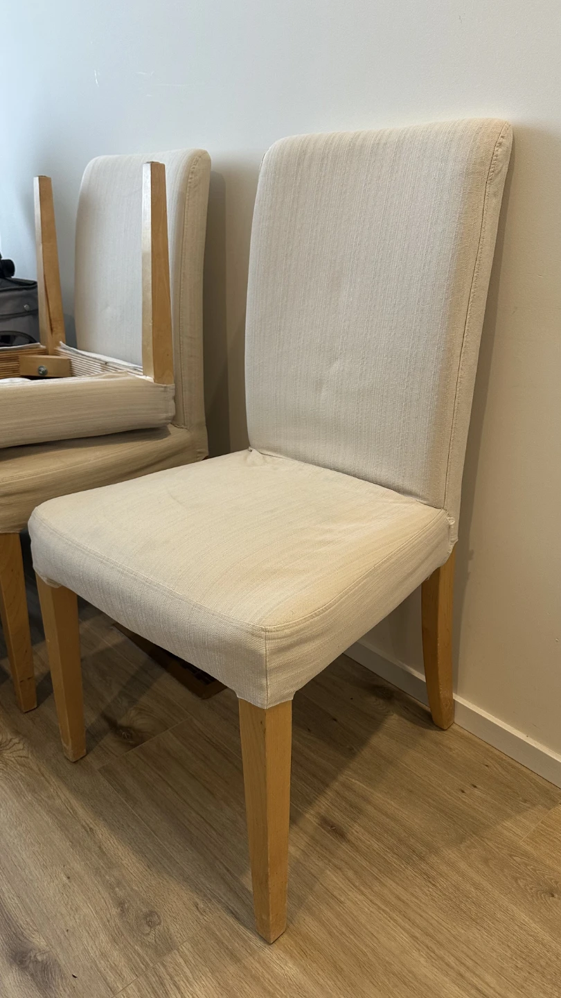 IKEA BERGMUND Dining Chair Oak Effect/Orrsta Light Gray - photo 2