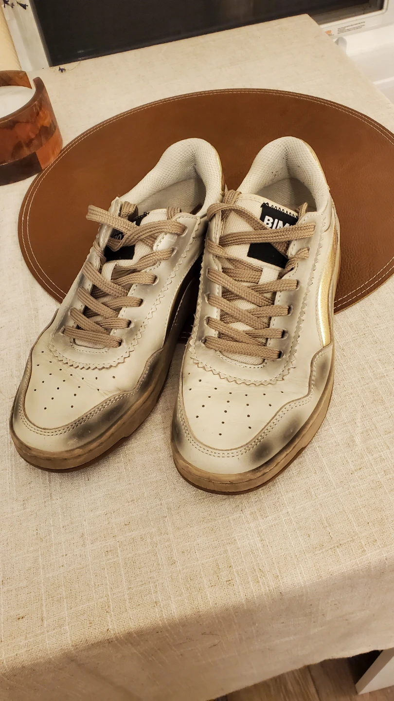 Bimba y Lola Leather & Suede Sneakers