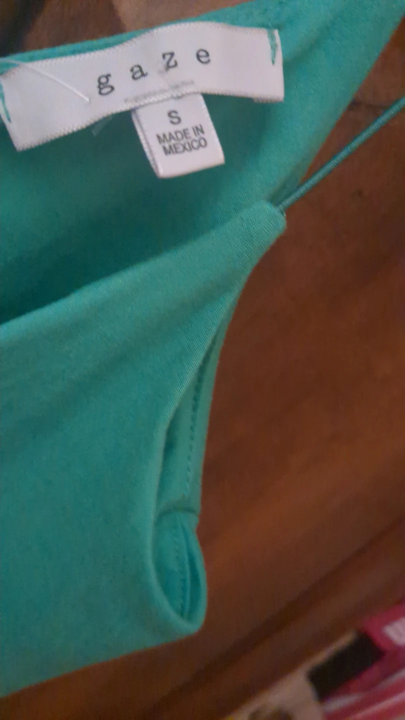 Gaze Teal Spaghetti Strap Top - Size S - photo 2
