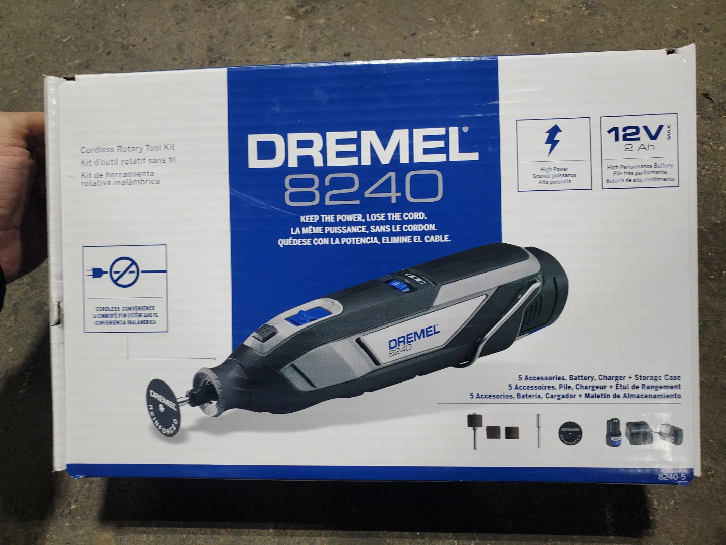 Dremel 8240 Cordless Rotary Tool Kit with 3 Accessory Kits
