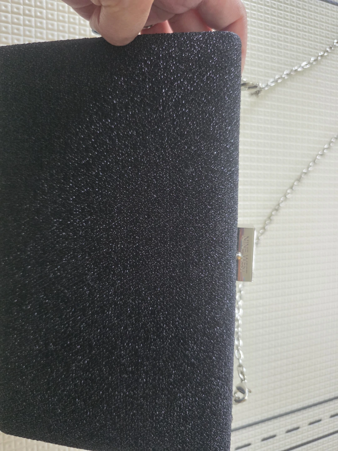 Nine West Black Sparkly Clutch Purse - photo 2