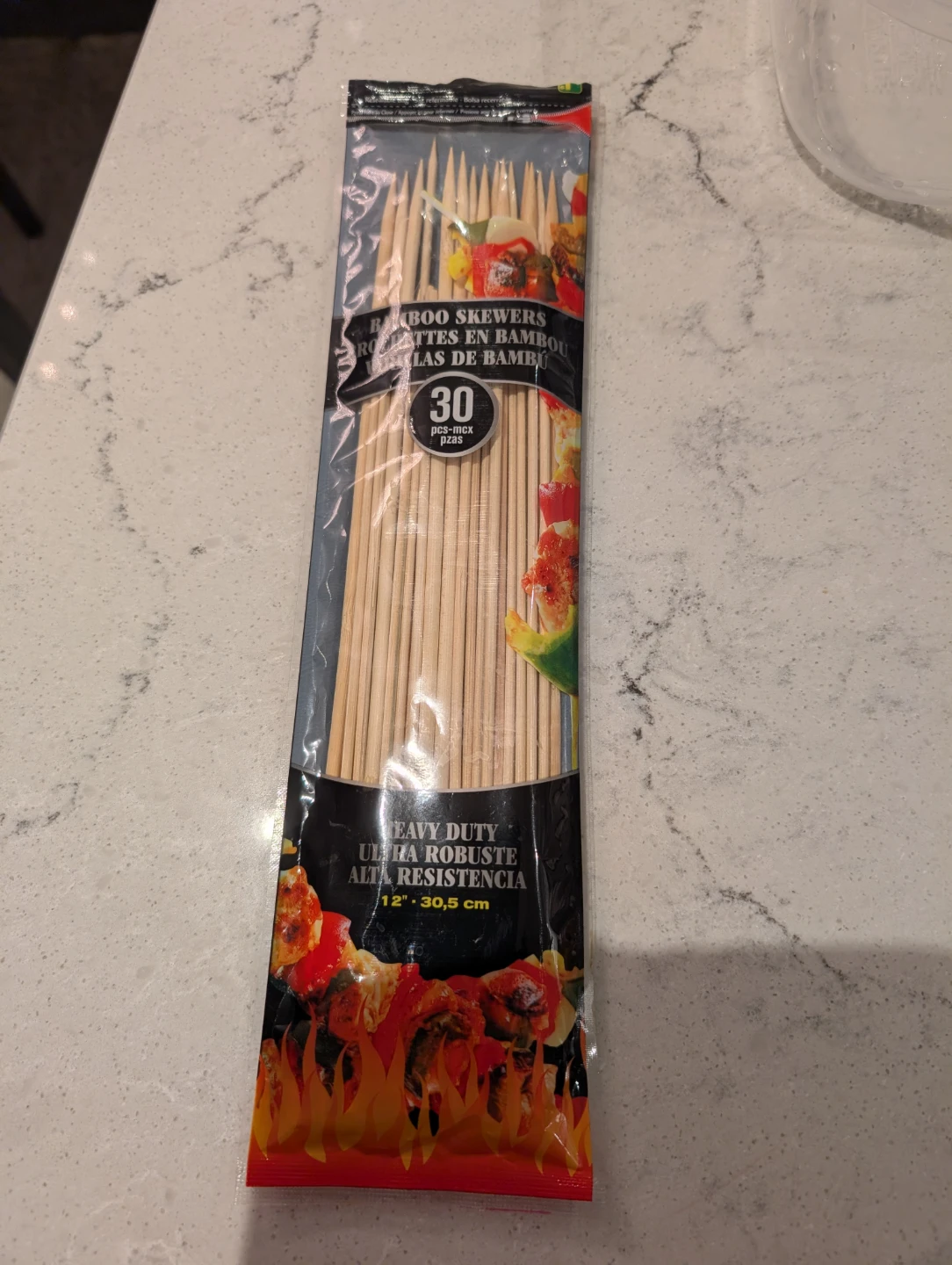 Heavy Duty Bamboo Skewers - 30 Pack - photo 2