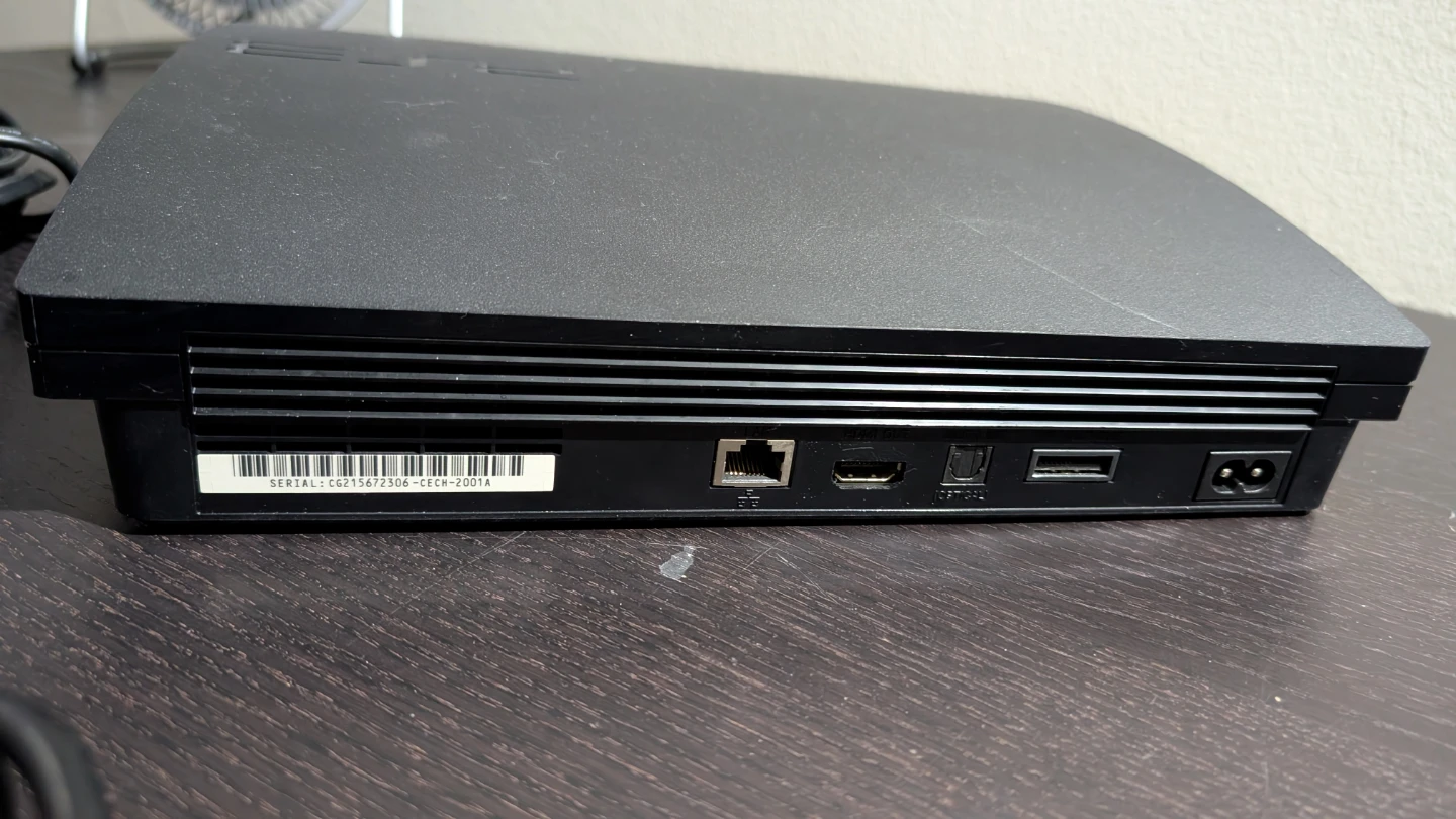 Sony PS3 Slim With Controller & Cords Tested (READ DESC) - photo 3