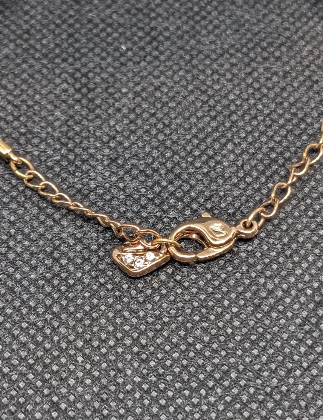 Swarovski Rose Gold Tone V-Shape Bracelet with Crystals - photo 3