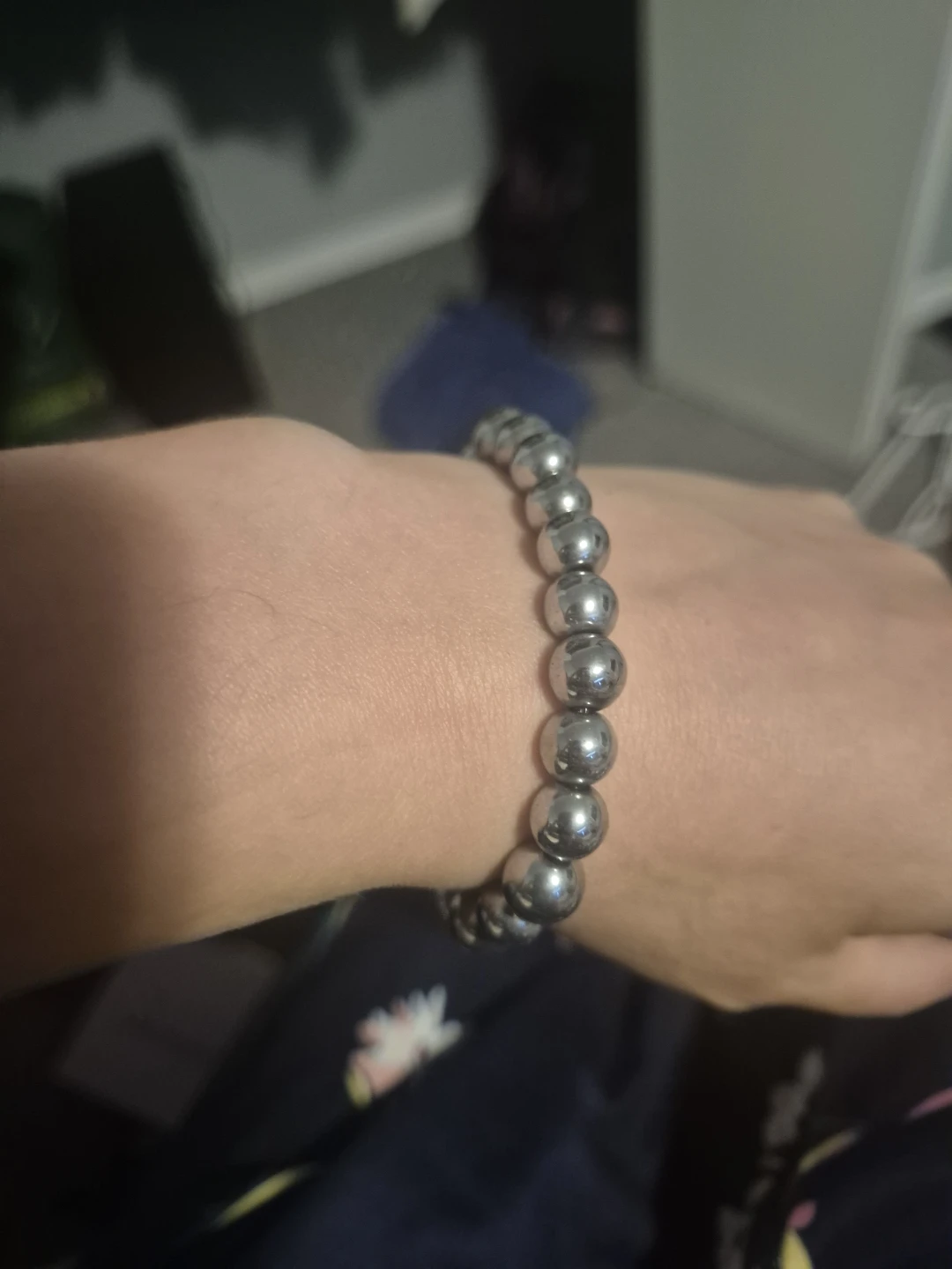 Silver Bead Bracelet