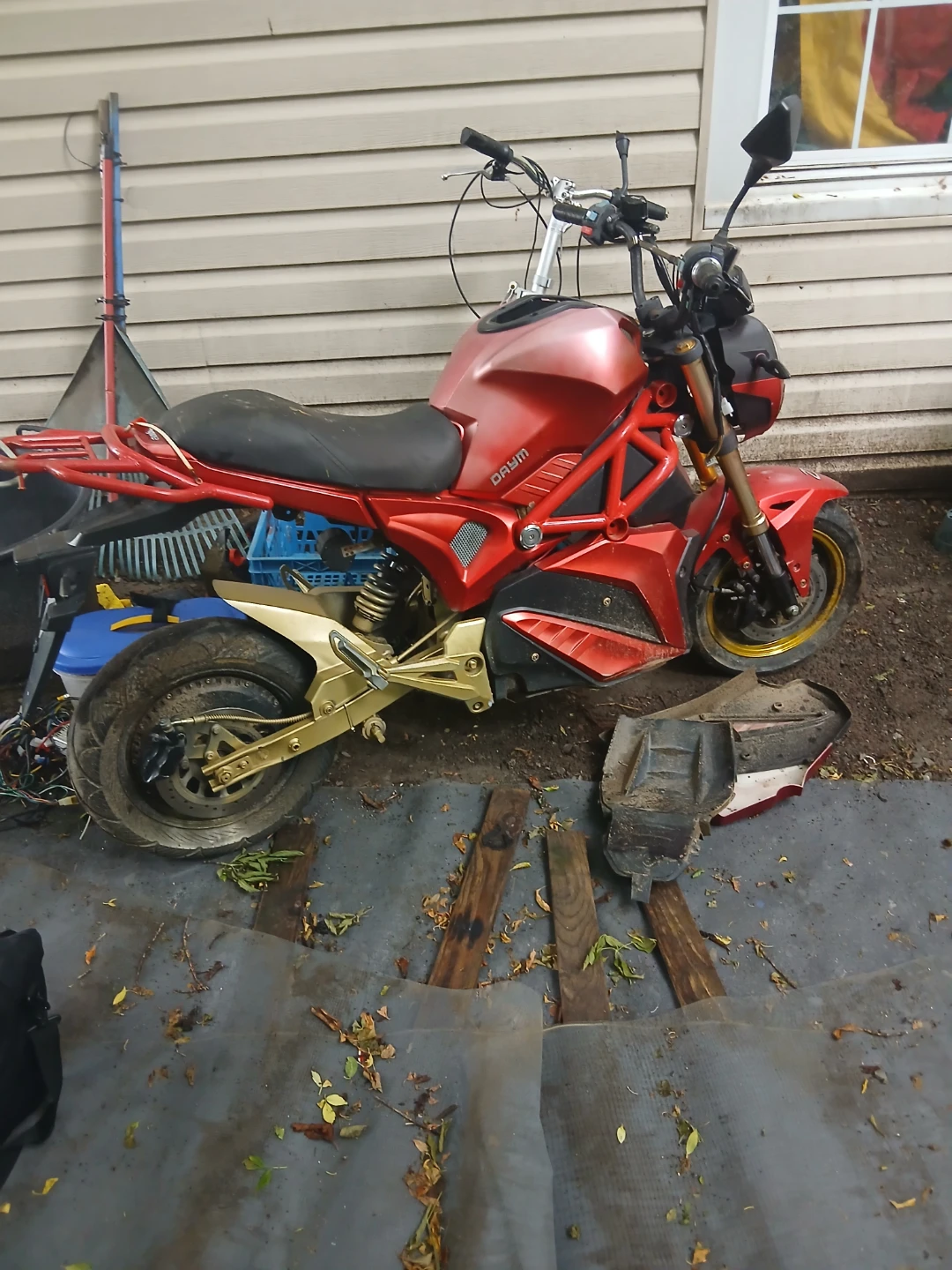 Red DAYIM Electric Scooter - Project Bike - photo 2