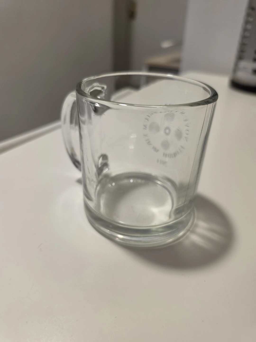 Glass coffee mug