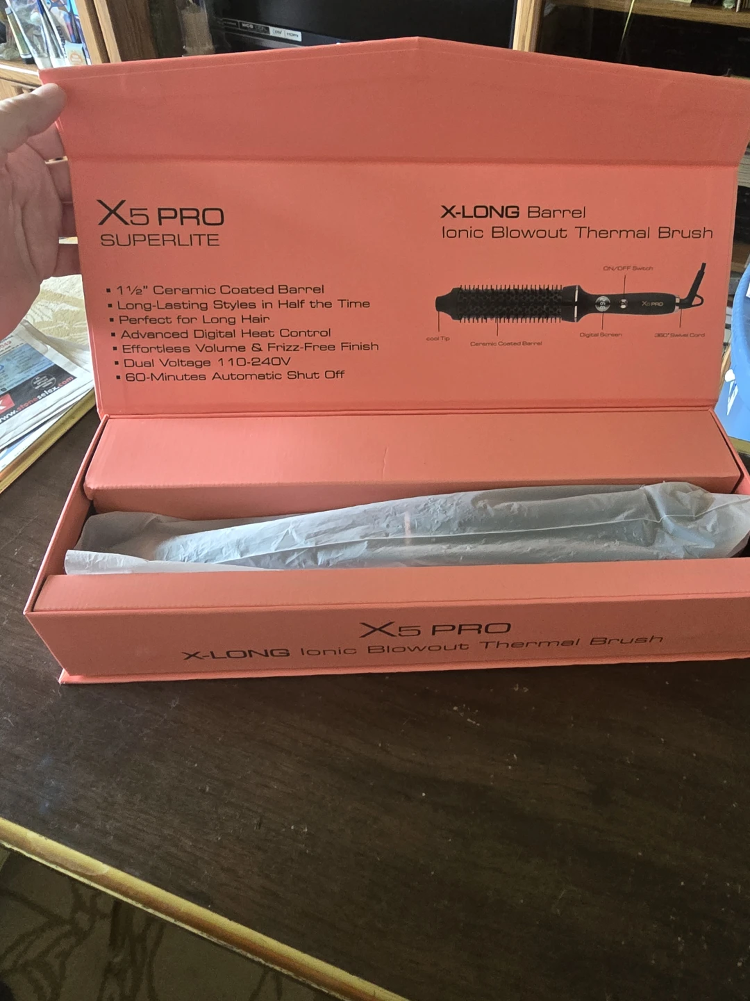 X5 PRO Superlite Ionic Blowout Thermal Brush - photo 4