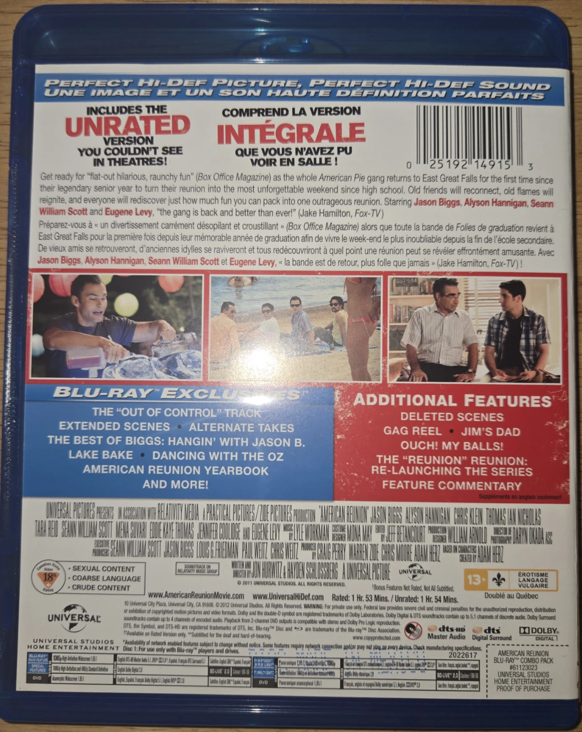 American Reunion Blu-Ray - photo 2