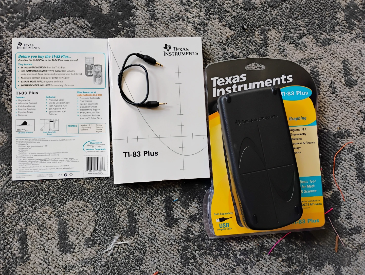 Texas Instruments TI-83 Plus new open box. Cash only