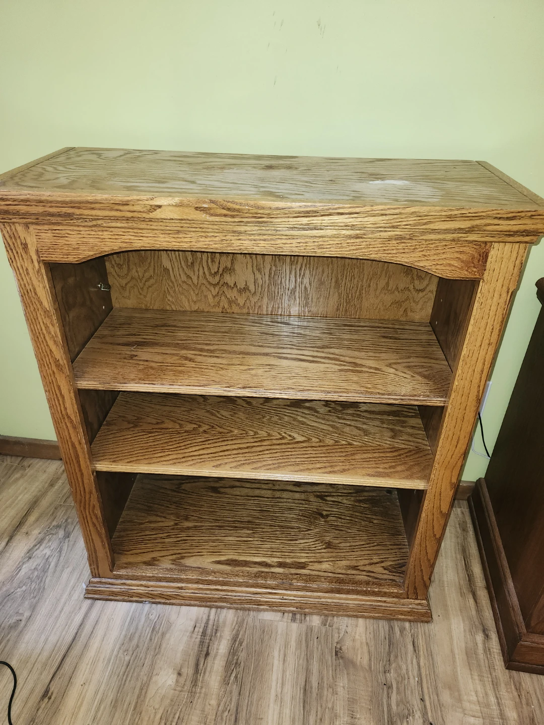 Solid Oak Dresser with Cabinet, 2 Nightstands and bookcase - photo 3