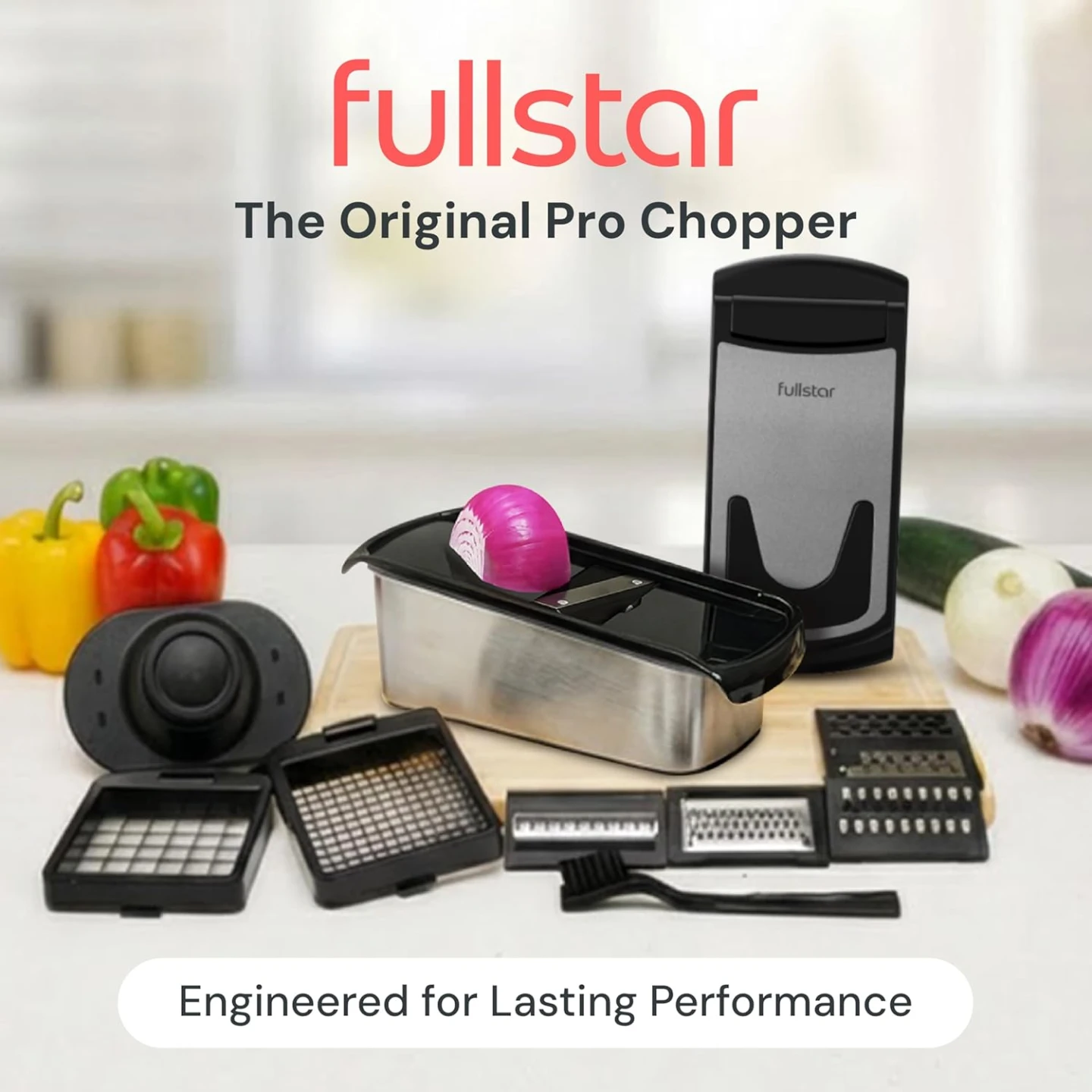 NEW Fullstar Chopper 8 in 1, Stainless Steel - photo 2