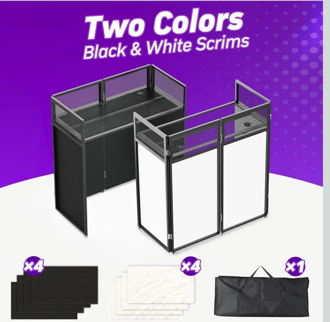 DJ Booth Table with Scrims and Carry Bag - photo 2