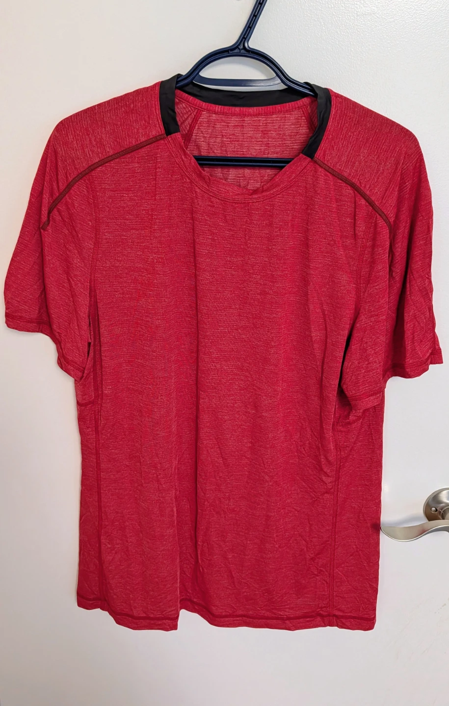 Lululemon Red Short Sleeve Athletic Shirt - Men's Medium