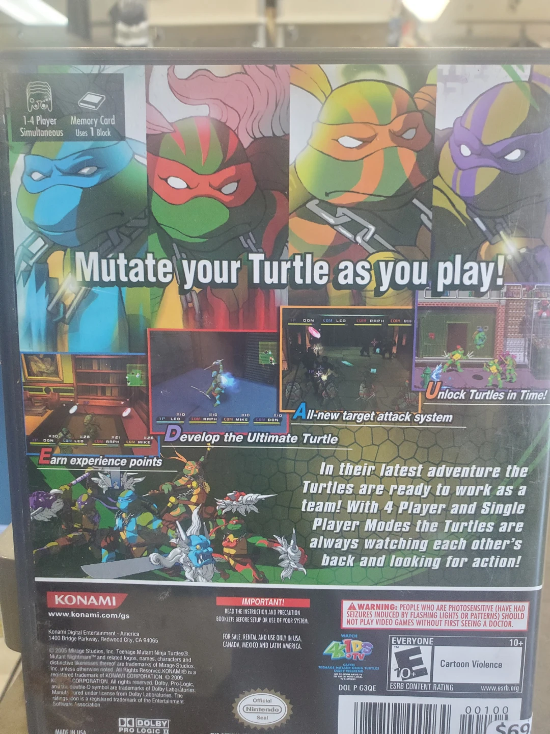 Teenage Mutant Ninja Turtles 3 Mutant Nightmare GameCube - photo 2