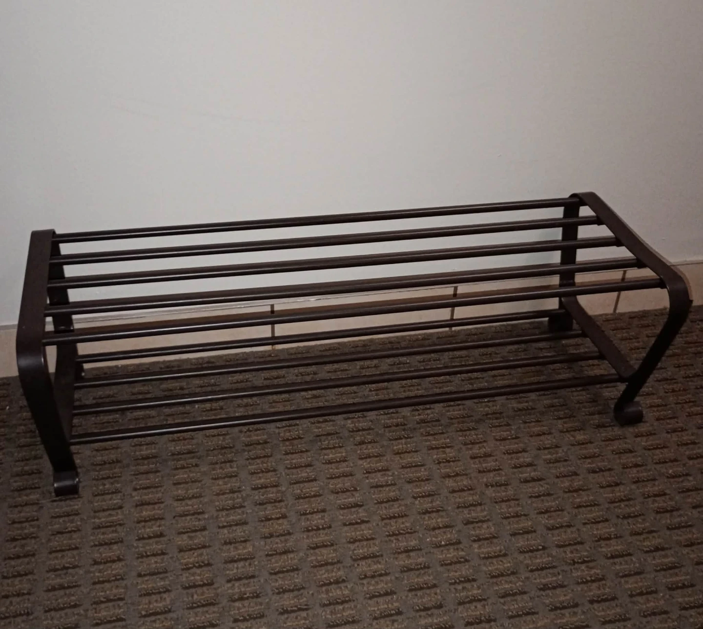 Black Metal Shoe Rack