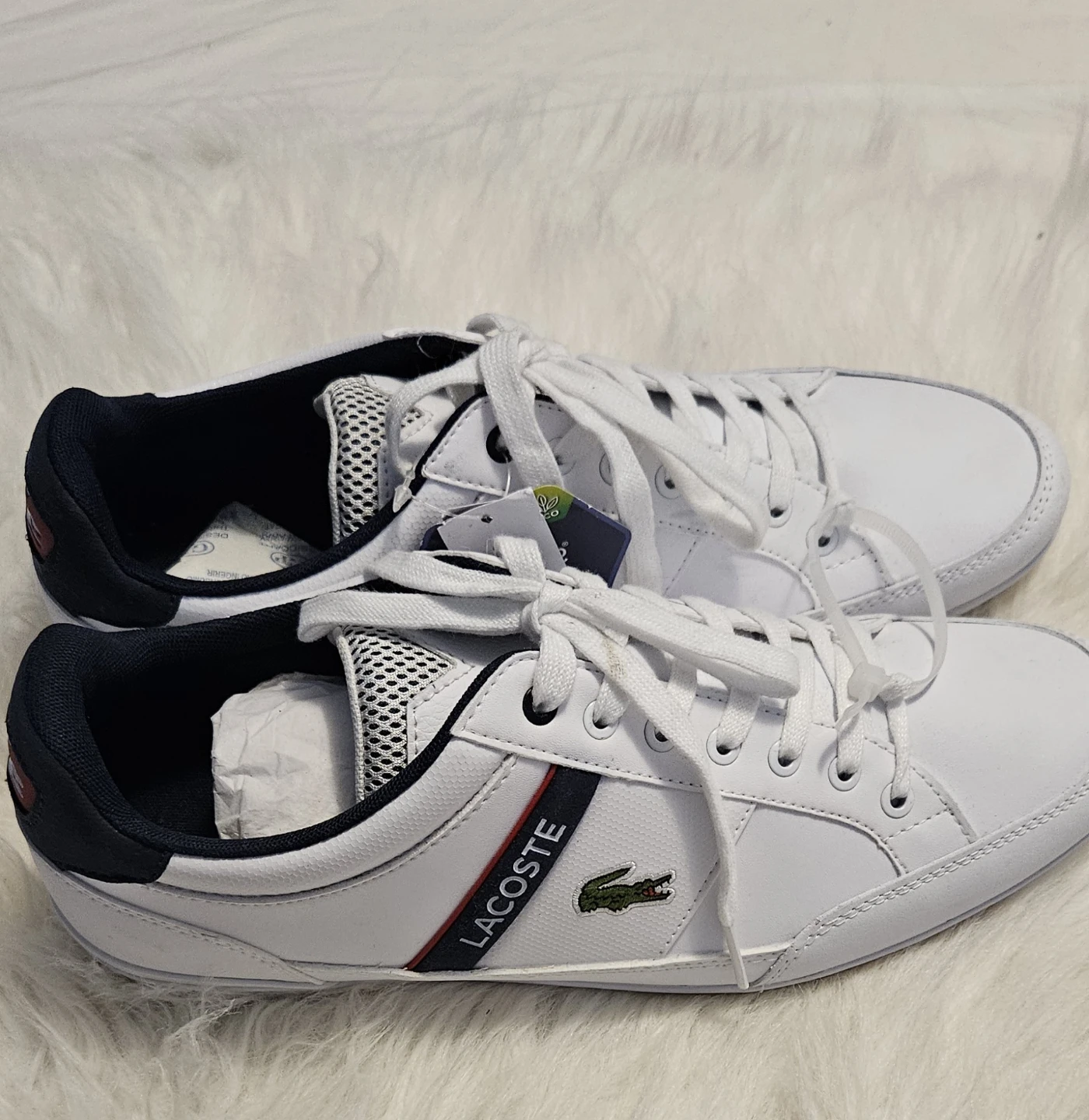 Lacoste Men's White Leather Sneakers - photo 3