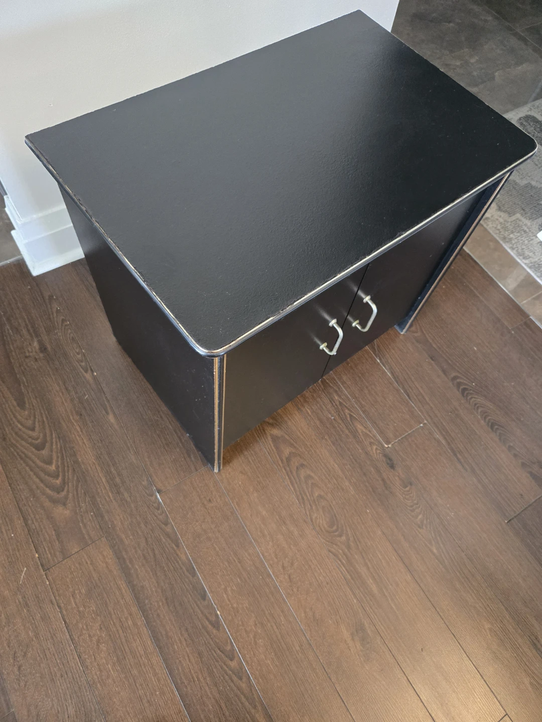 Black Two-Door Cabinet/Night Table/Side Table - photo 5
