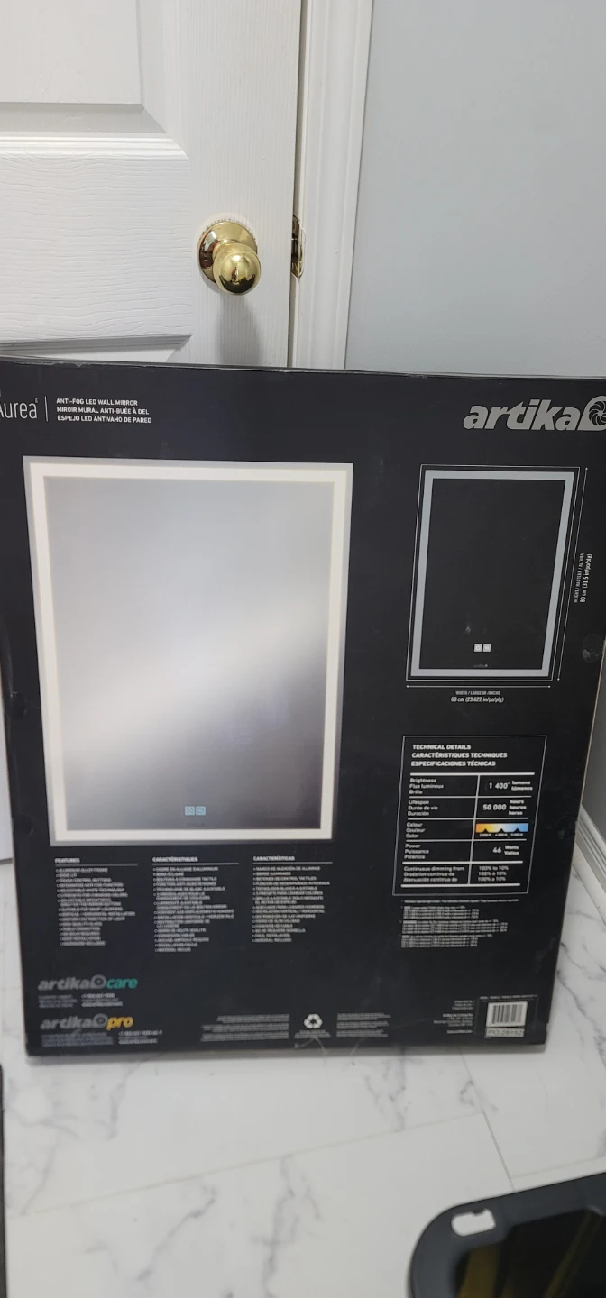 Artika Anti-Fog LED Wall Mirror
