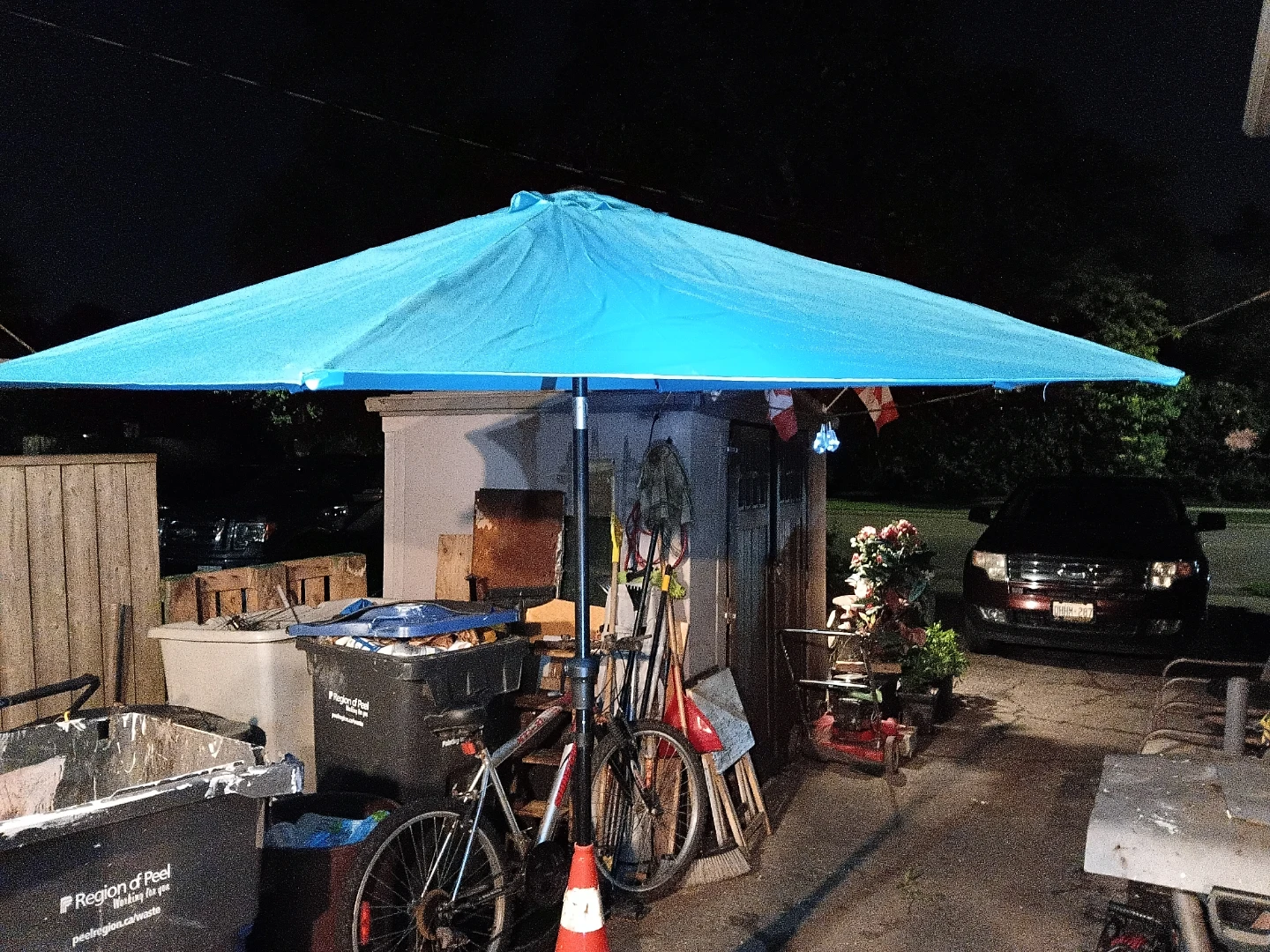 Canvas Ocean Blue Market Umbrella - photo 4