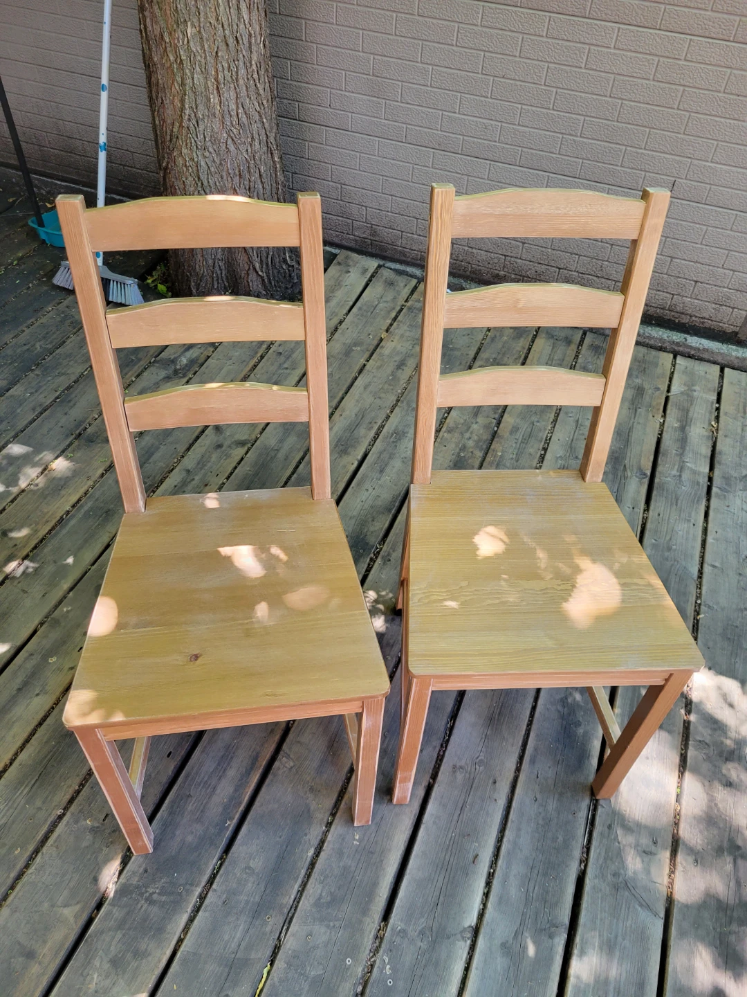 Set of 2 Wooden Dining Chairs