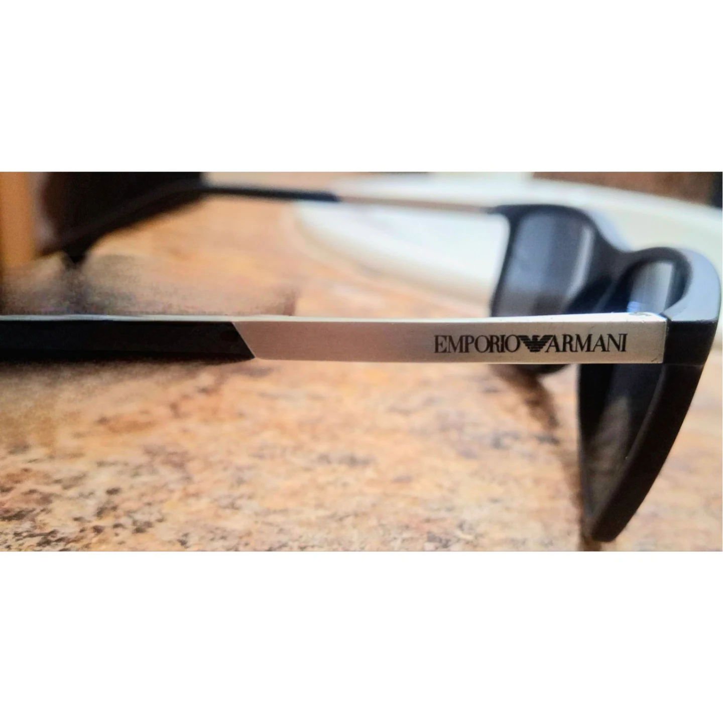 Men's Emporio Armani Sunglasses in Blue with Silver Accents - photo 2