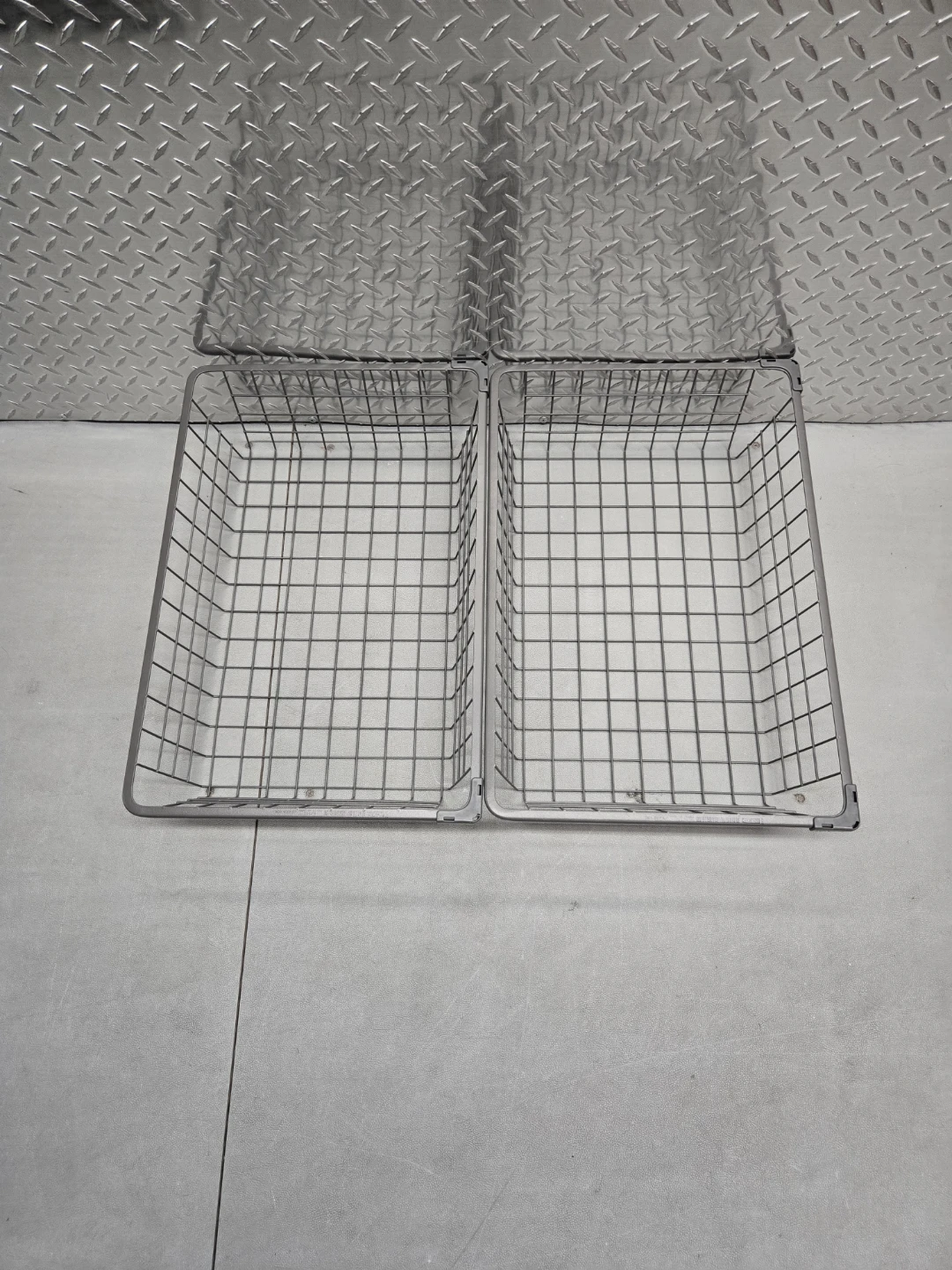 2 Discontinued IKEA Algot Wire Basket Drawers Only - Grey 21174
