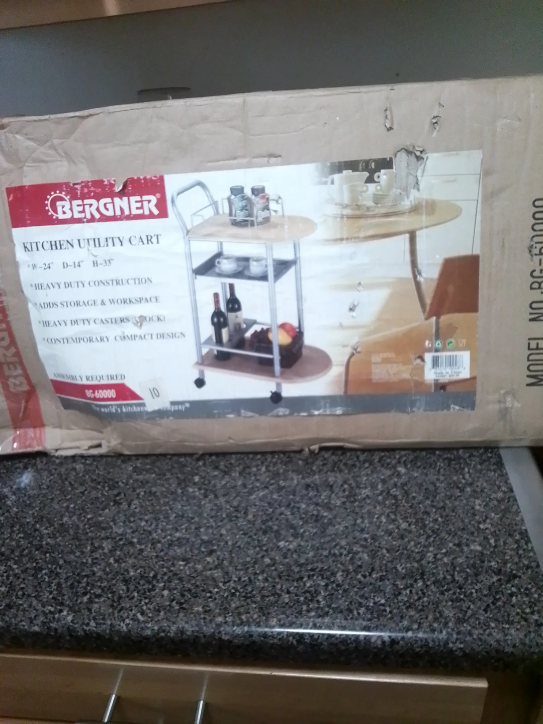 Bergner Kitchen Utility Cart