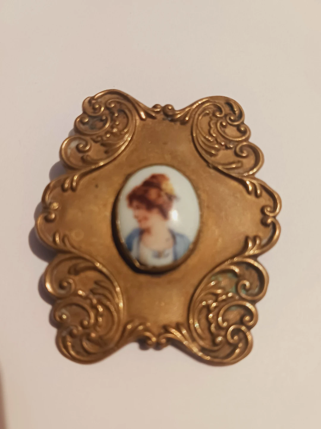 Beautiful Antique  Cameo Portrait Brooch - photo 3