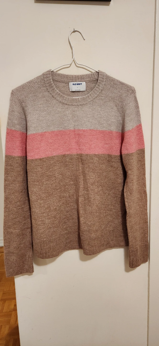 Old Navy Striped Crew Neck Sweater