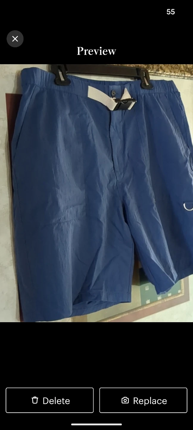 Blue OVADIA & SONS Men's 9" Shorts - photo 3