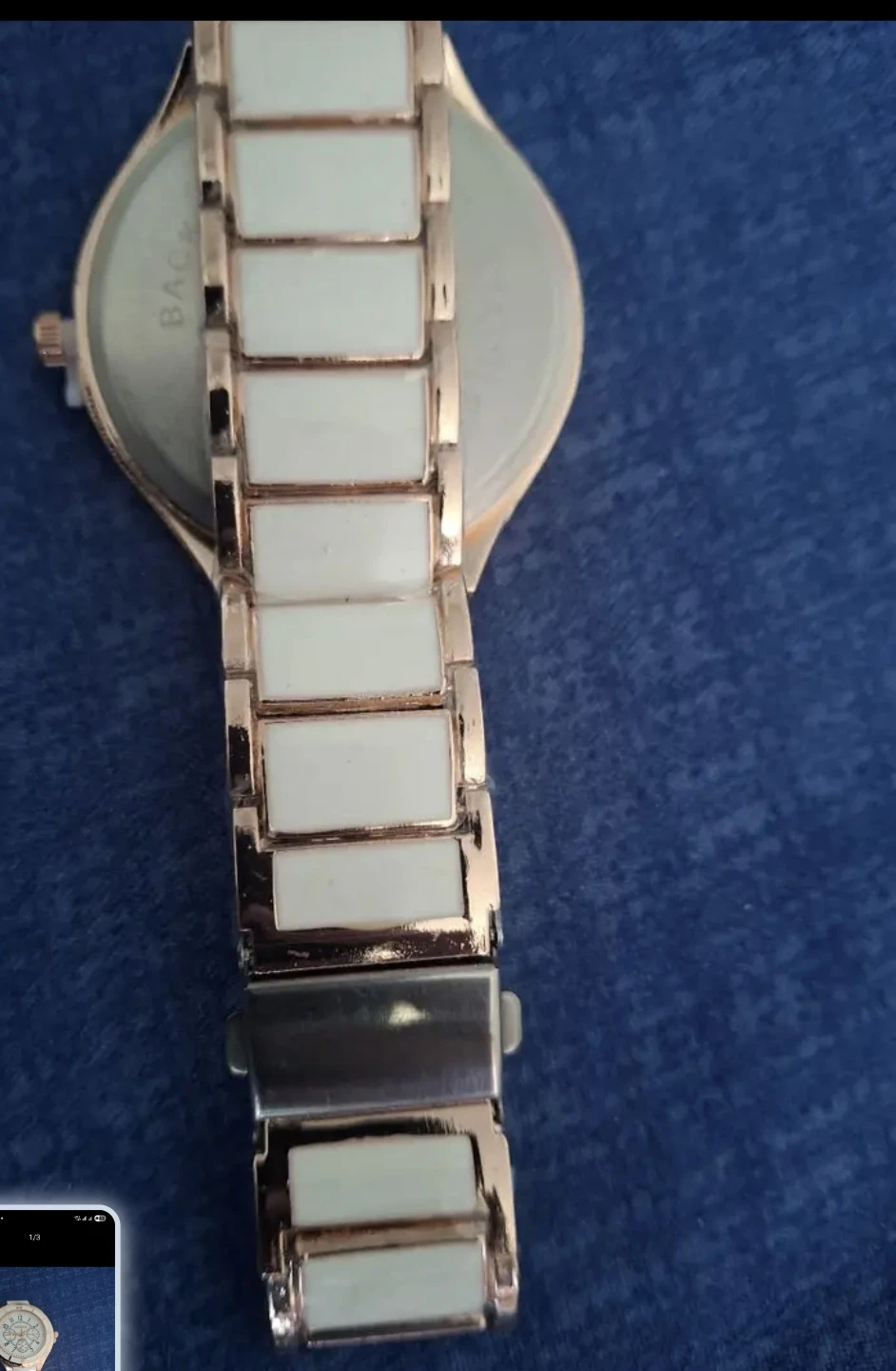 ROSMAR White Ceramic Rose Gold Watch ⚽️ - photo 5