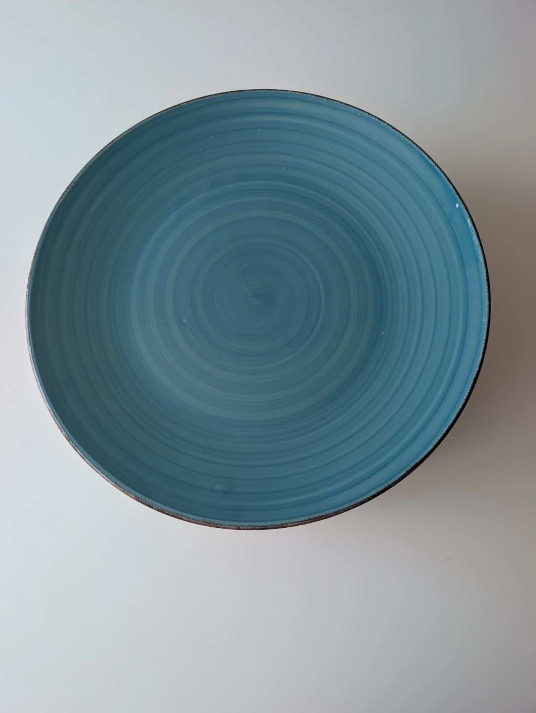 Stack of 6 Blue Swirl Dinner Plates - photo 2