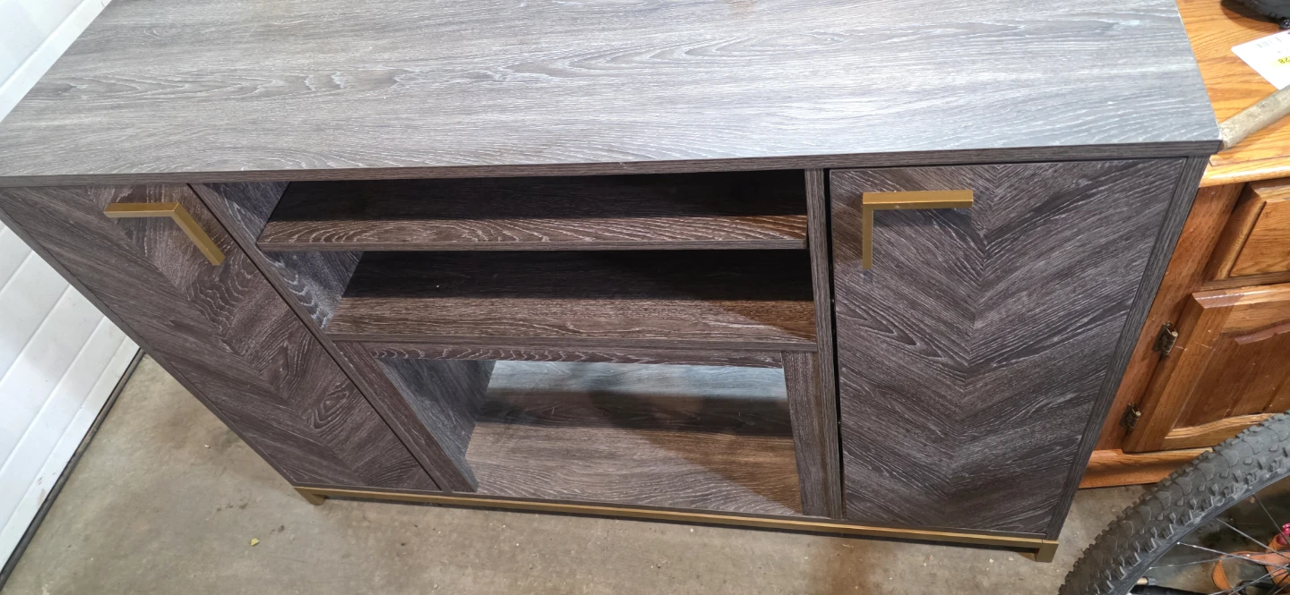 Sideboard or buffet or tv  Cabinet with Gold Handles