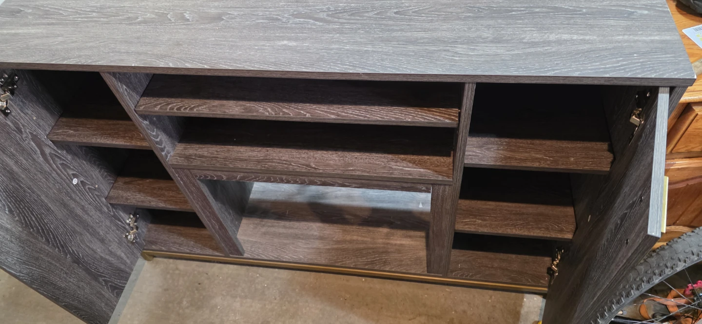 Sideboard or buffet or tv  Cabinet with Gold Handles - photo 3