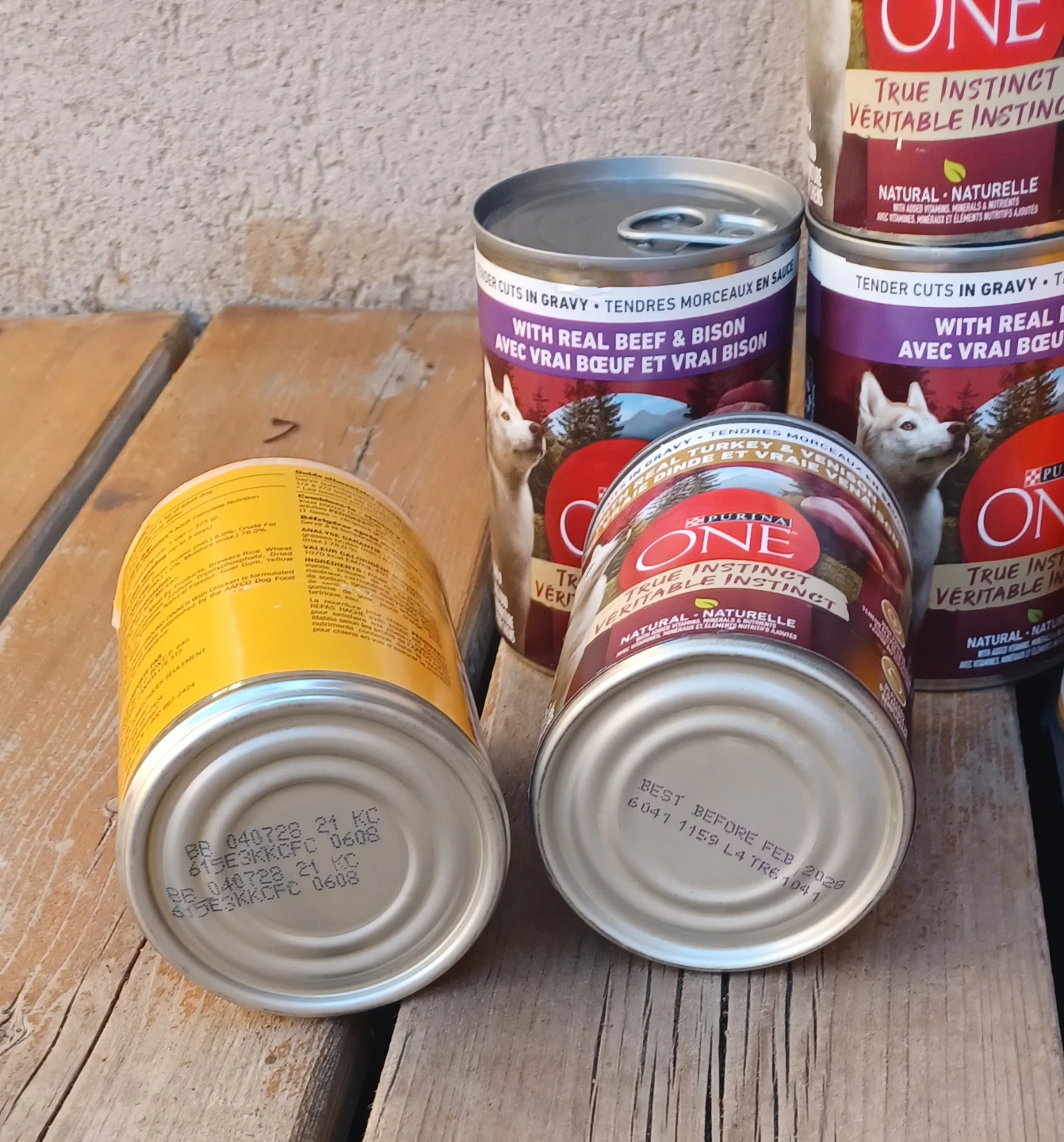 Purina ONE & Pedigree Dog Food Cans