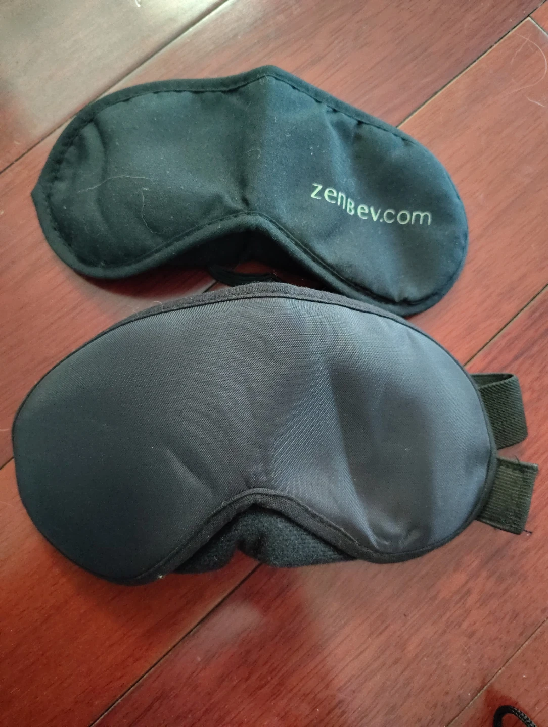 ZenBev.com Black Sleep Mask Set with Pouch