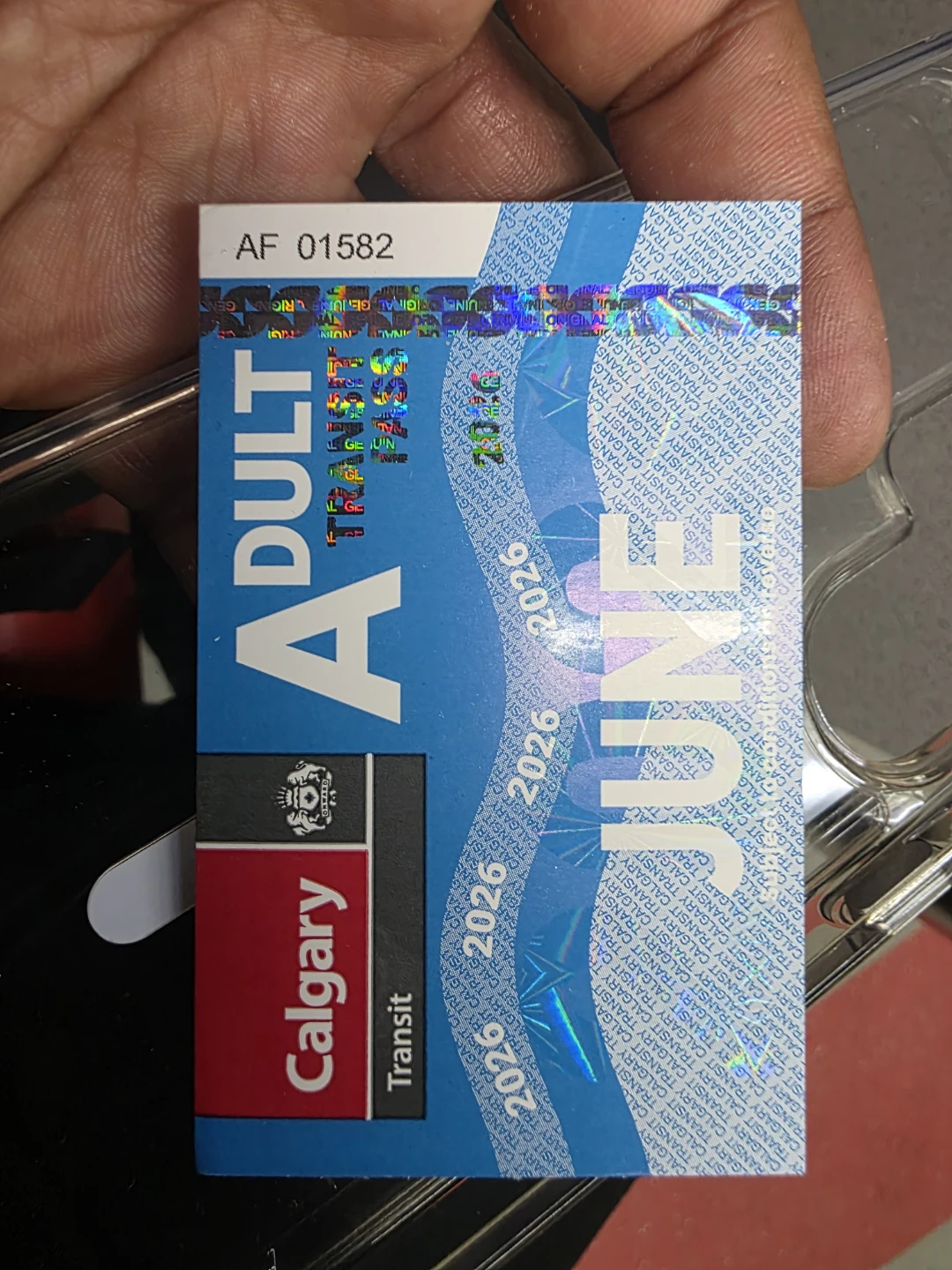 Adult monthly pass June
