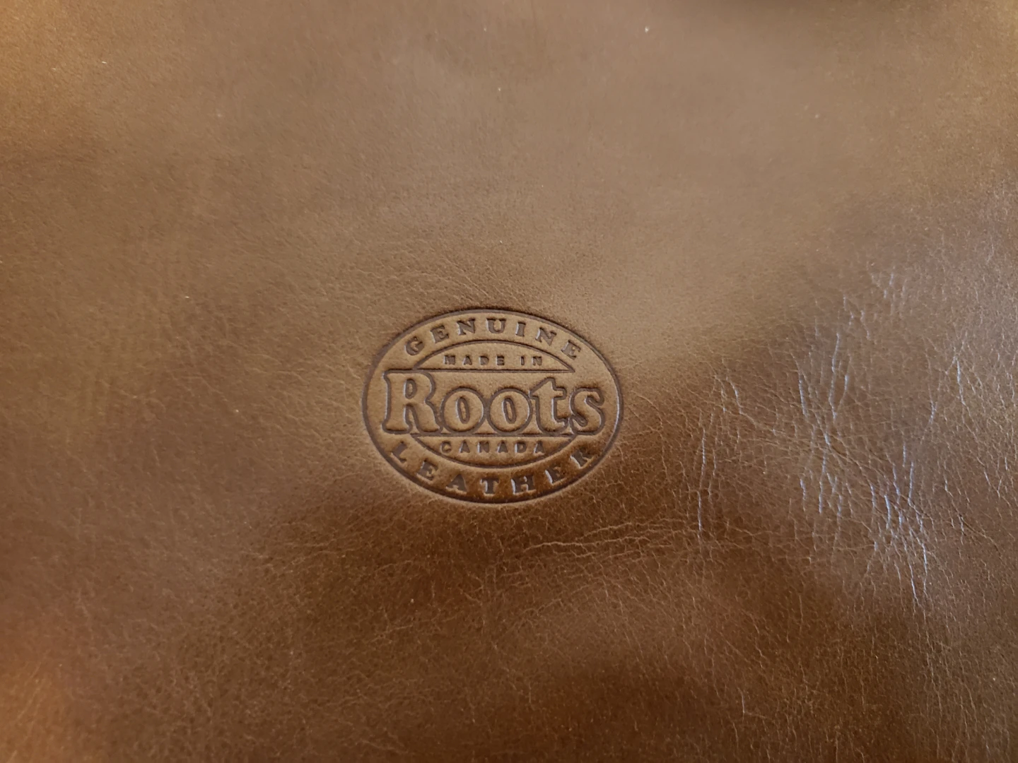 Roots leather handbag